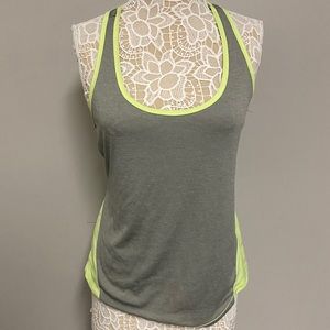 Yellow and Grey Active Shirt